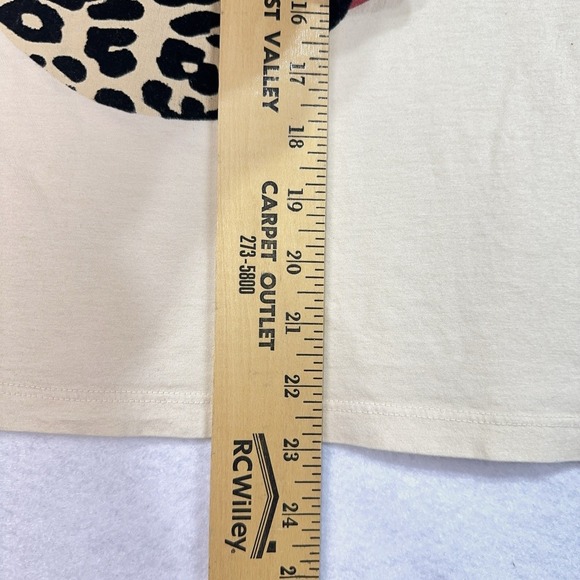 Daydreamer Shirt XS Relaxed Cotton Leopard Tongue Rolling Stones Band Rock Edgy - Picture 3 of 7